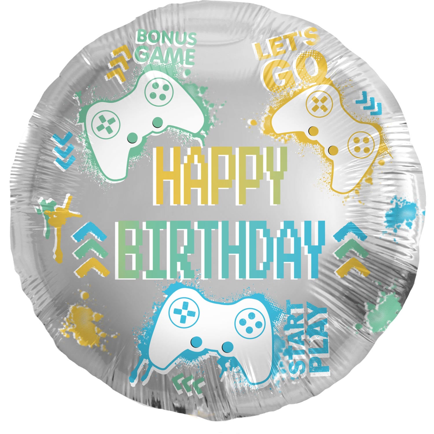 Gaming Party - Folieballon Happy Birthday