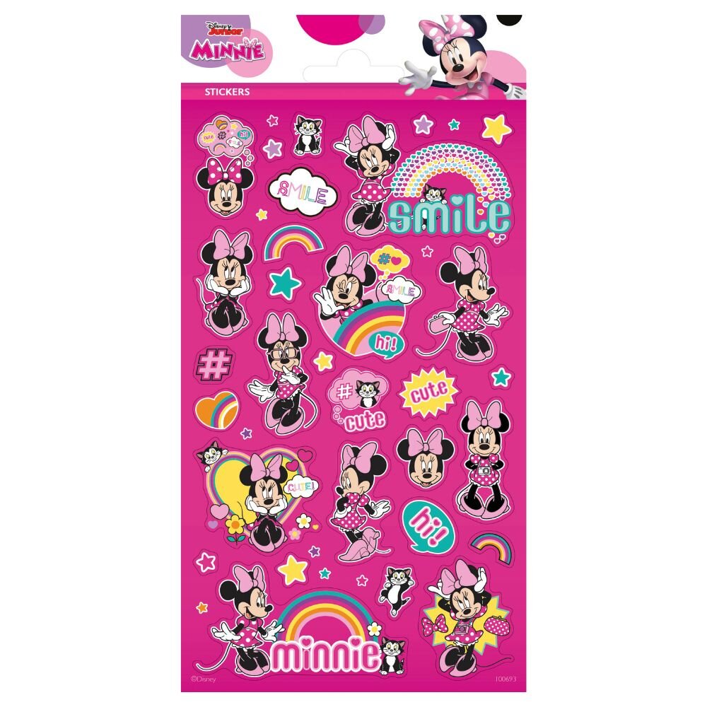 Minnie Mouse Glitterende Stickers 25 stuks
