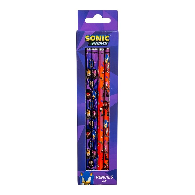 Sonic the Hedgehog - Potloden 6 stuks