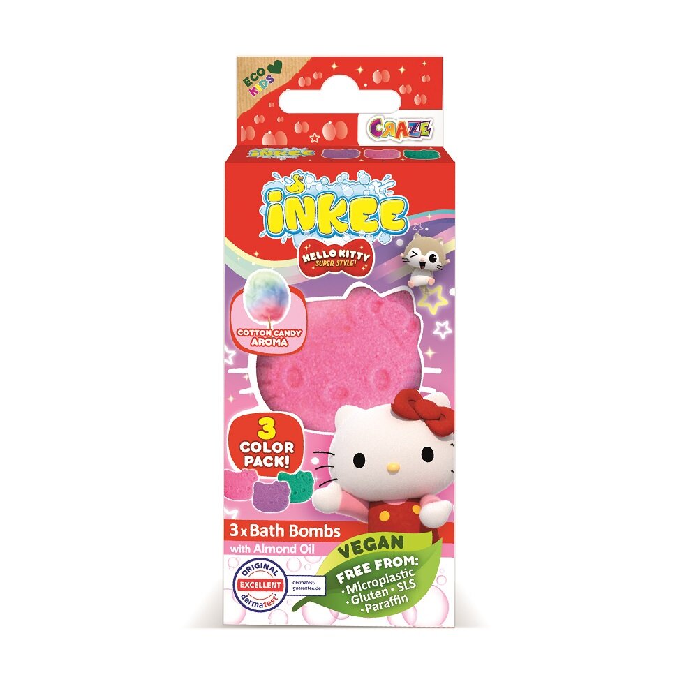 Hello Kitty Badbommen 3 stuks