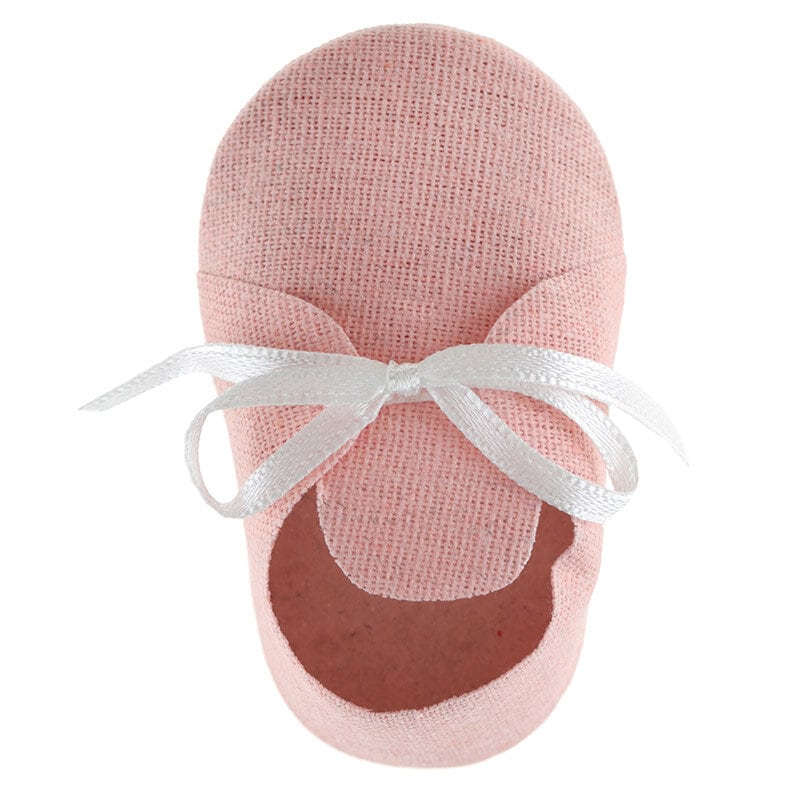 Babyshower - Geschenkdozen roze schoentjes 4 stuks