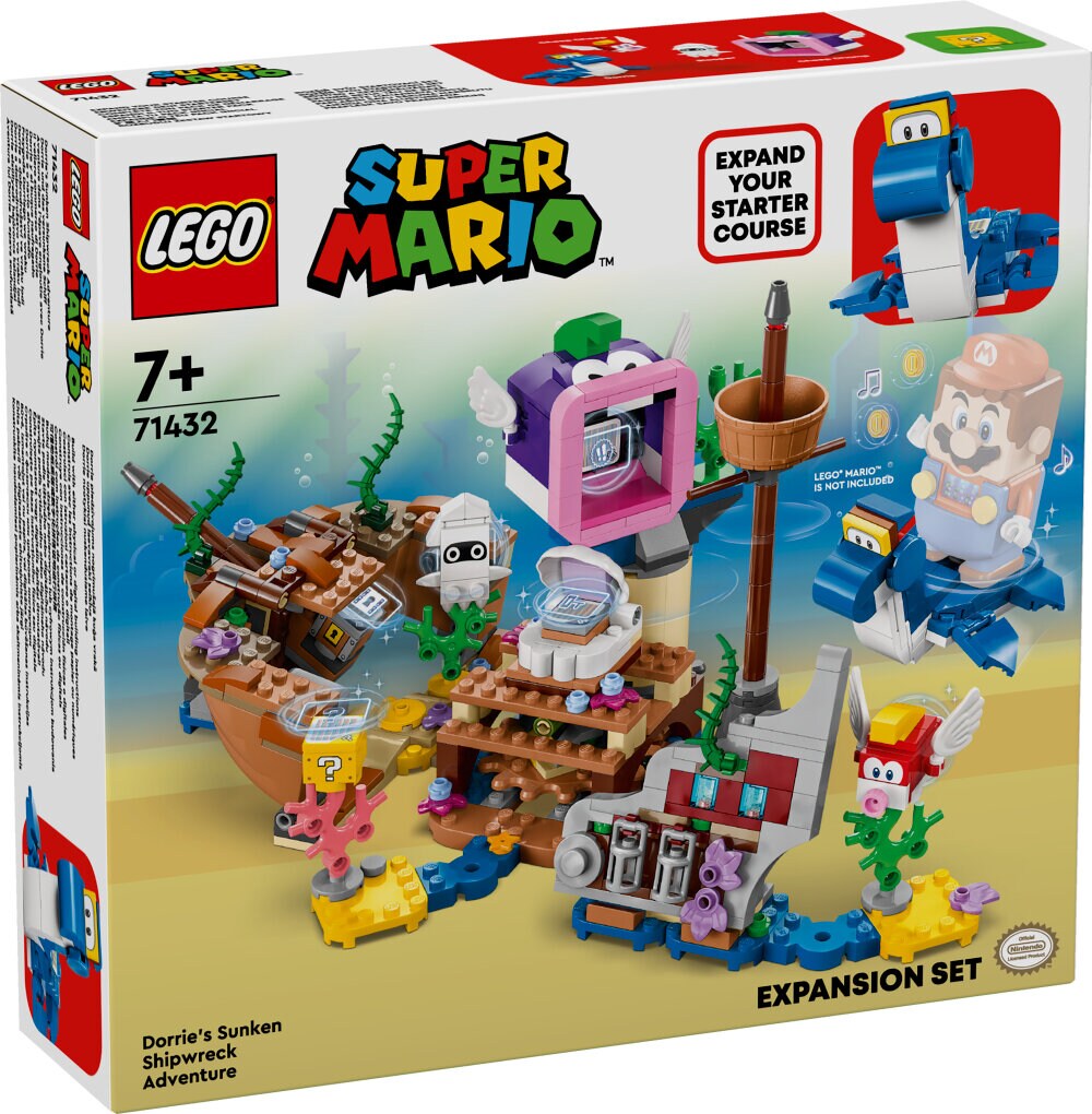 LEGO Super Mario - Uitbreidingsset: Dorries gezonken scheepswrak 7+