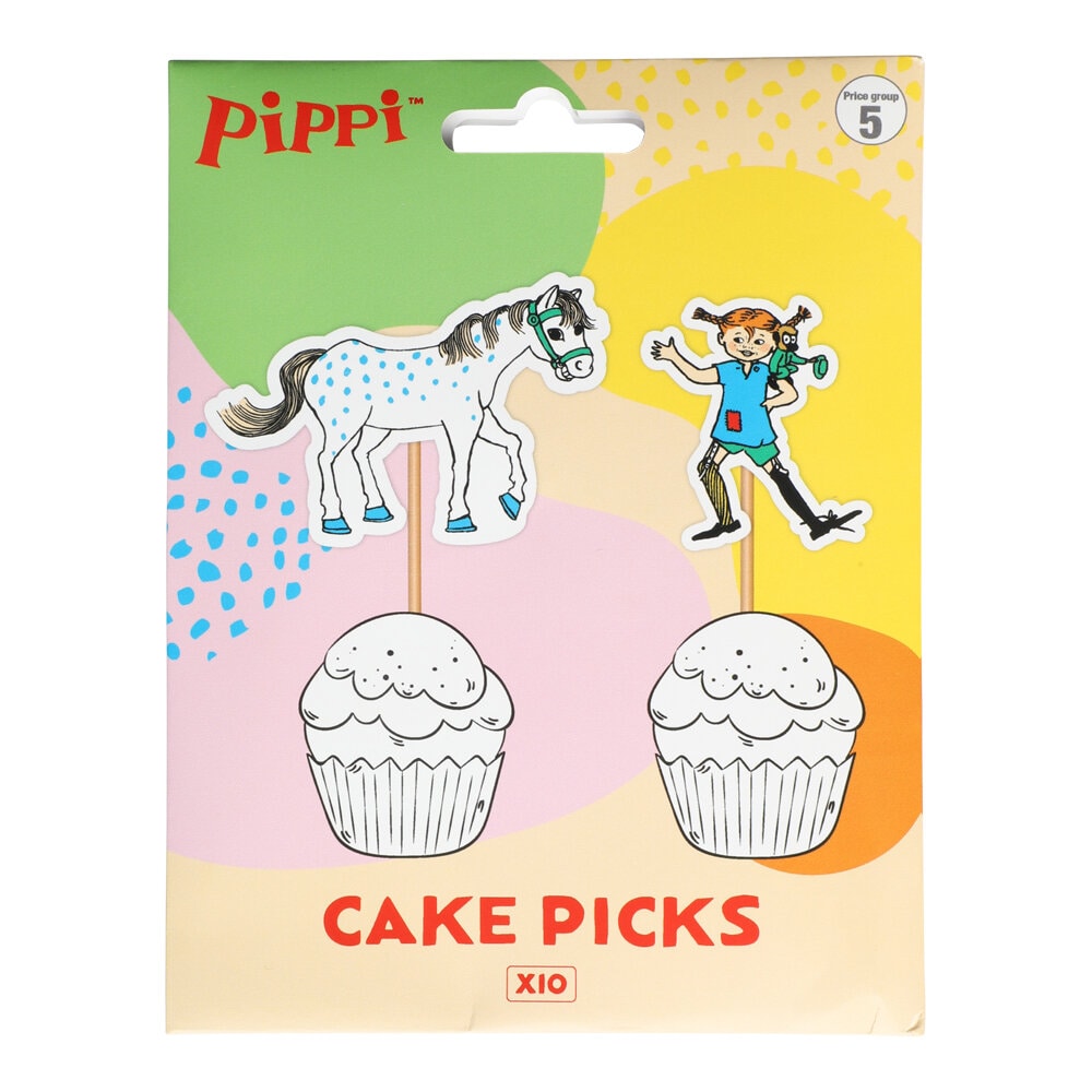 Pippi Langkous - Caketoppers 10 stuks