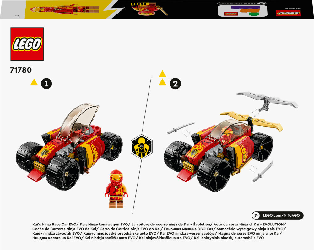 LEGO Ninjago - Kai's Ninja racewagen EVO 6+