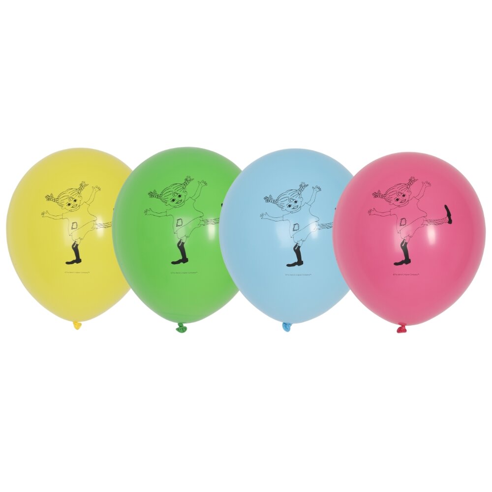 Pippi Langkous - Ballonnen 8 stuks