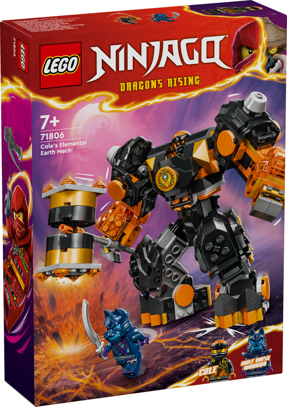 LEGO Ninjago - Cole's elementaire aardemecha 7+