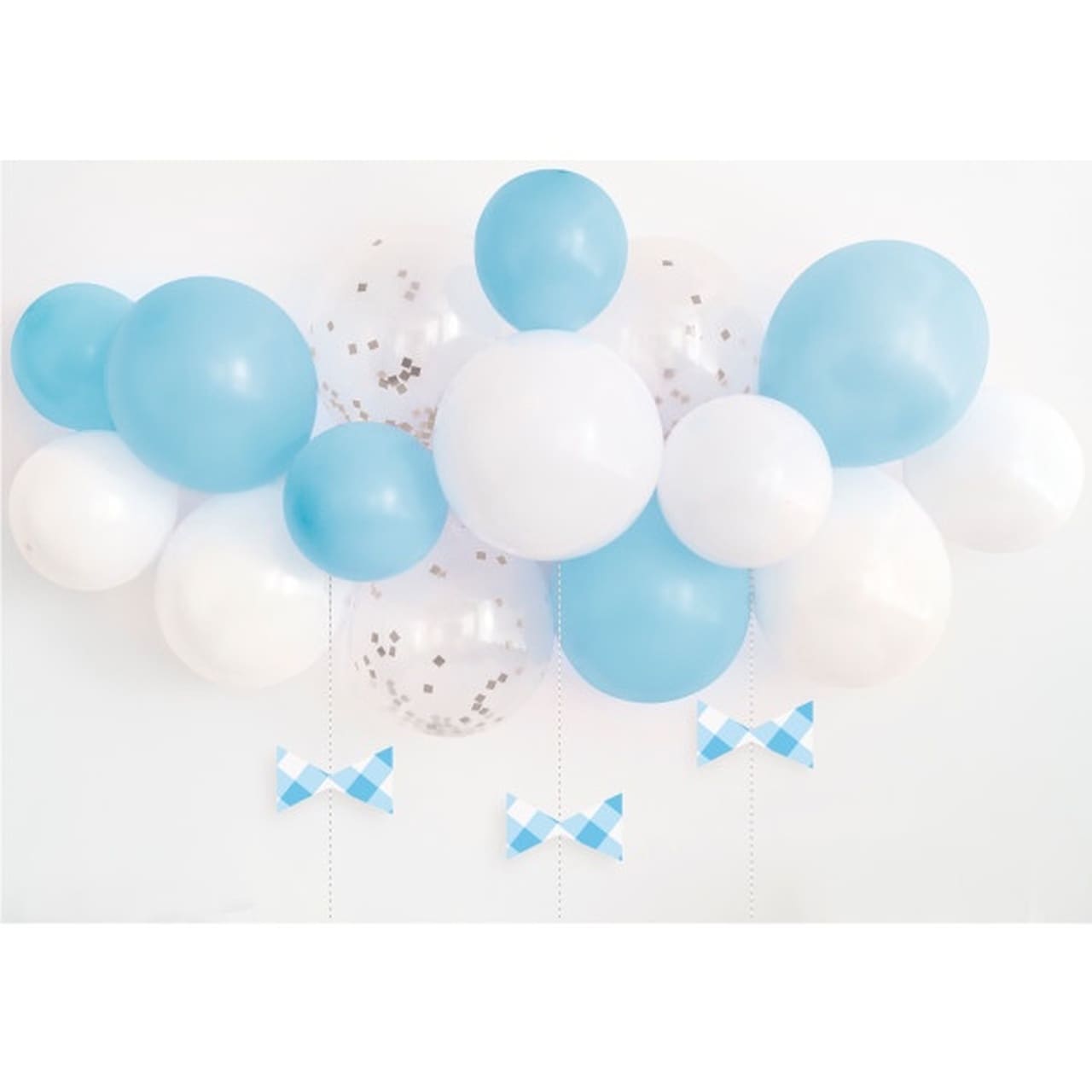 DIY Ballonnenboog - Blauw met strikken