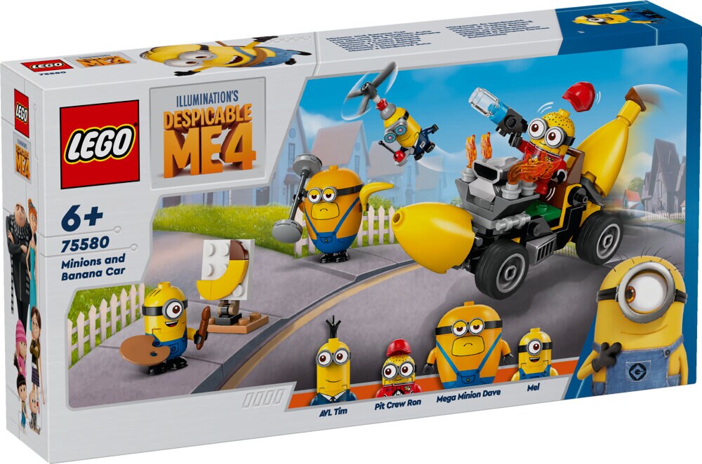 LEGO Minions - Minions en bananenauto 6+