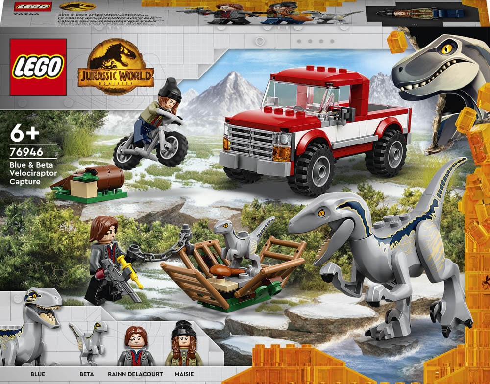 LEGO Jurassic World - Blue & Beta velociraptorvangst 6+