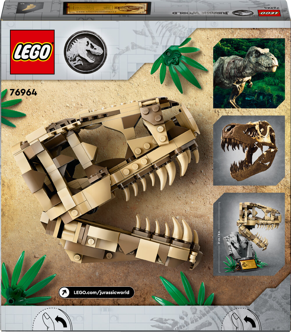 LEGO Jurassic World - Dinosaurusfossielen: T-rex schedel 9+