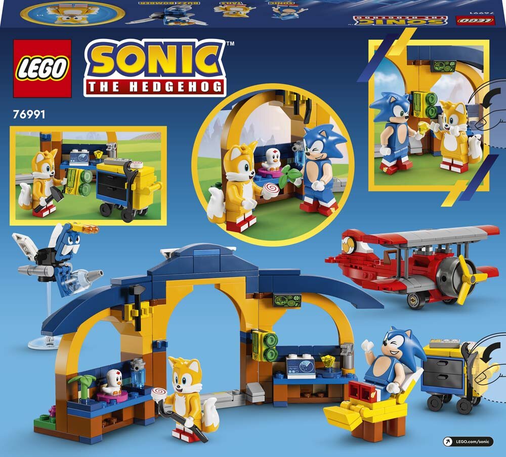 LEGO Sonic The Hedgehog - Tails' werkplaats en Tornado vliegtuig 6+