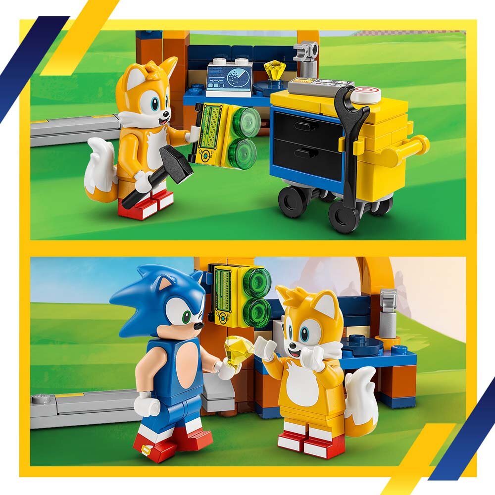 LEGO Sonic The Hedgehog - Tails' werkplaats en Tornado vliegtuig 6+