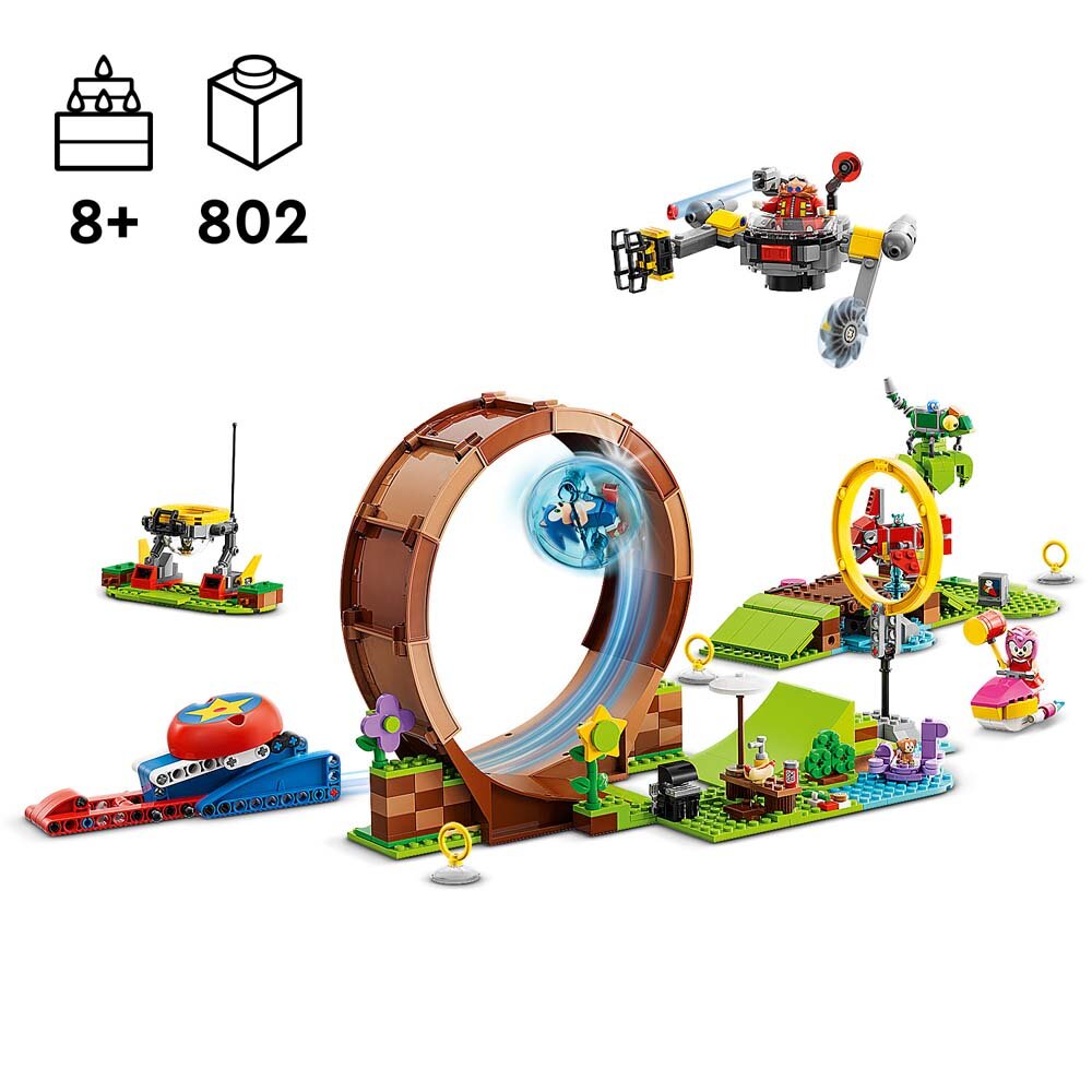 LEGO Sonic The Hedgehog - Sonics Green Hill Zone loopinguitdaging 8+