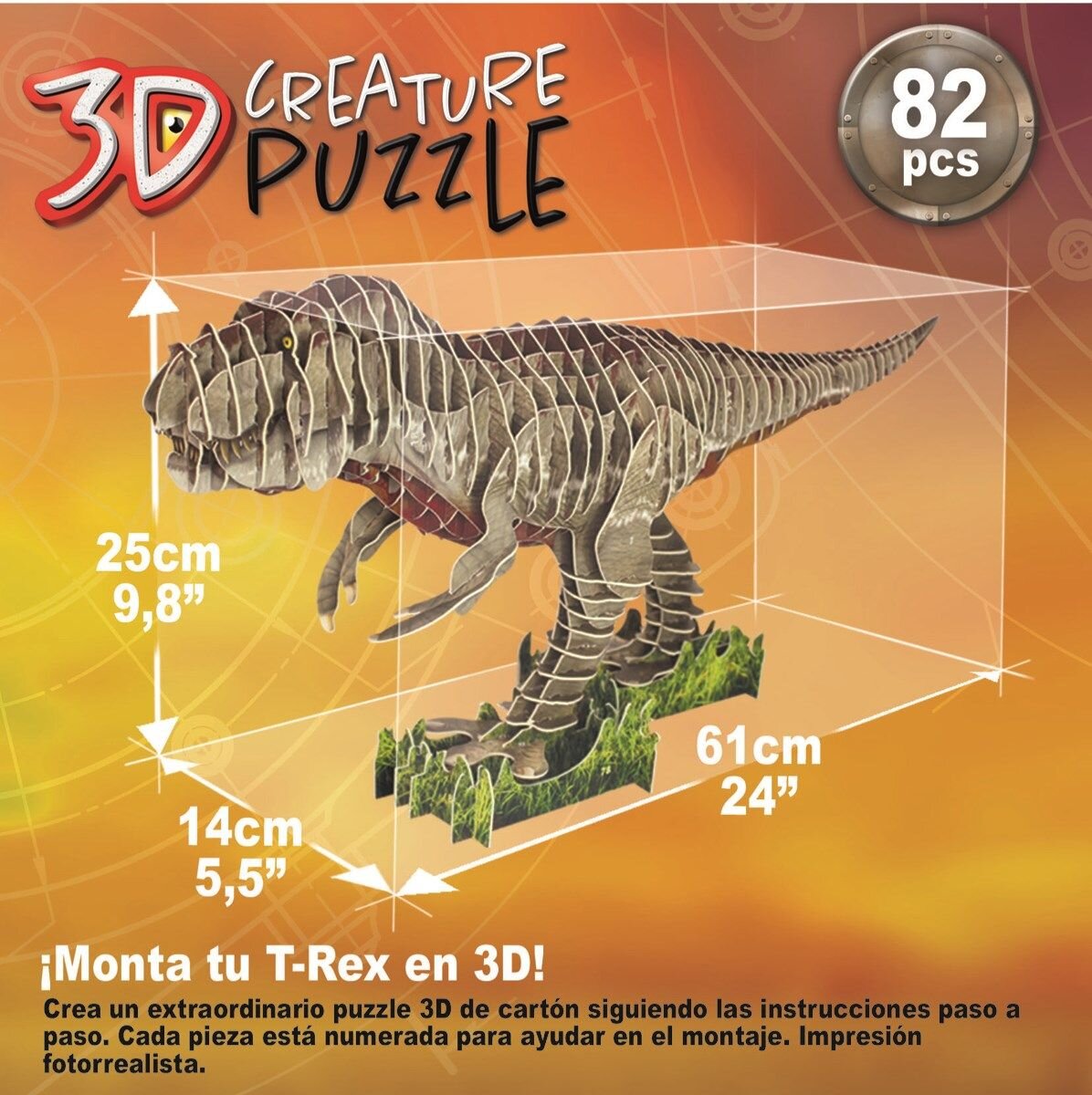 Educa 3D Puzzel - T-Rex 82 stukjes