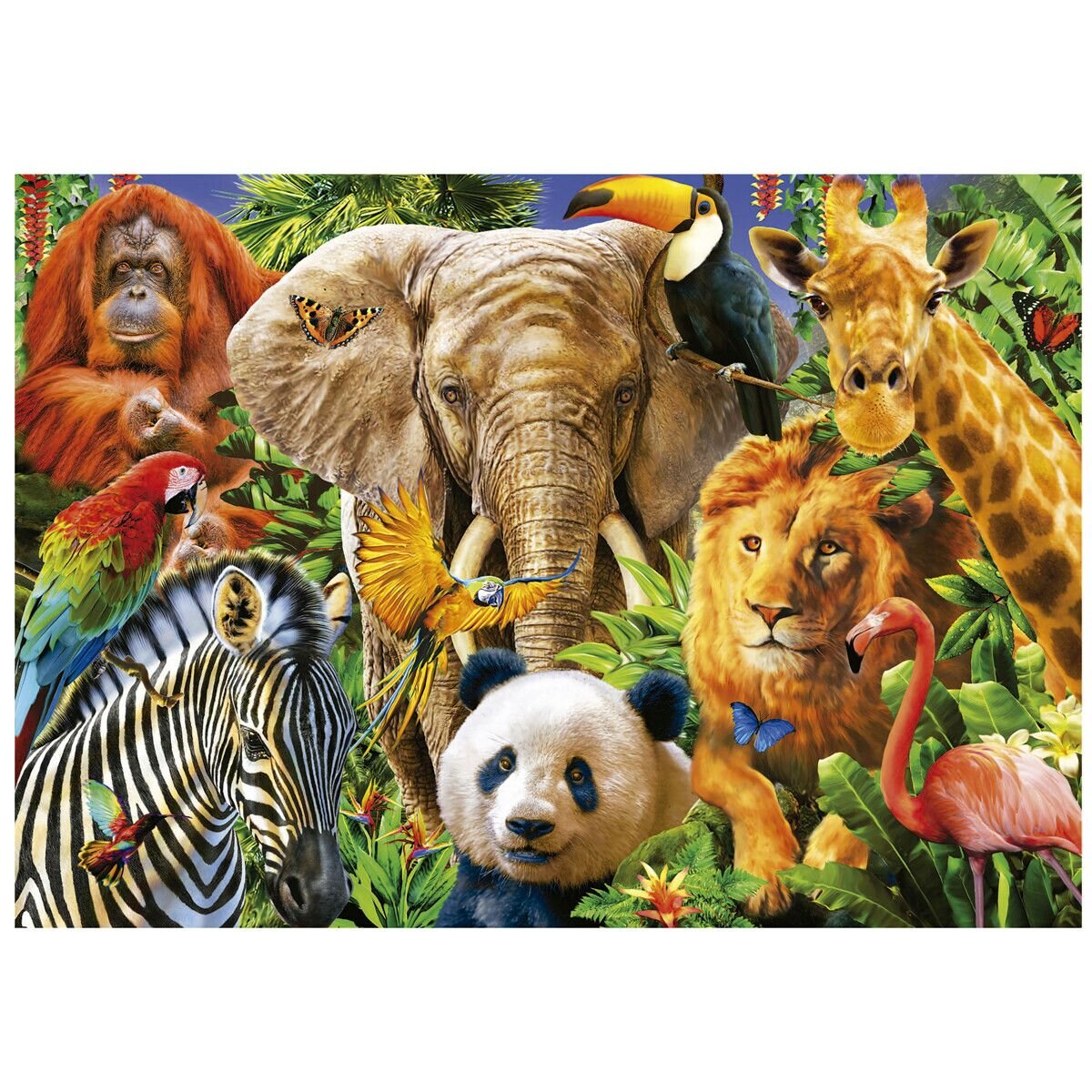 Educa Puzzel - Wilde dieren collage 500 stukjes