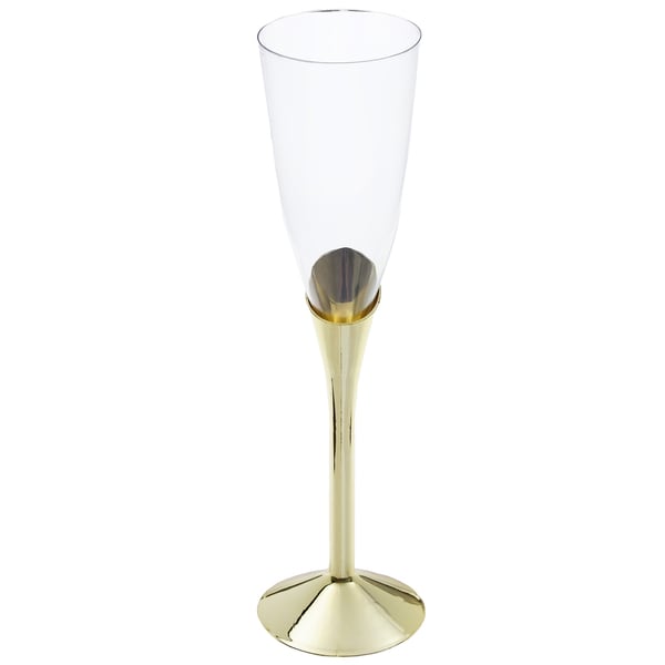 Party Proost glas goud 6 stuks