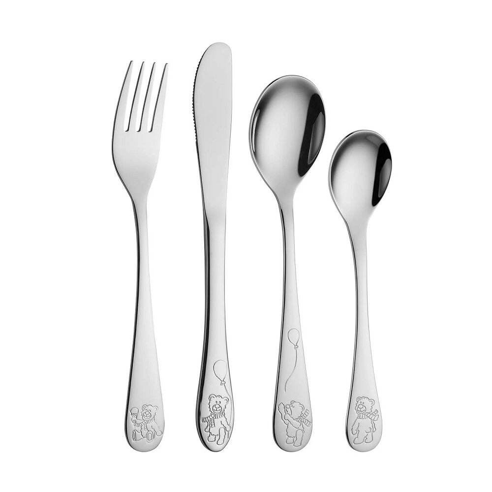 Doopcadeau Teddybeer - Bestekset met Knuffel