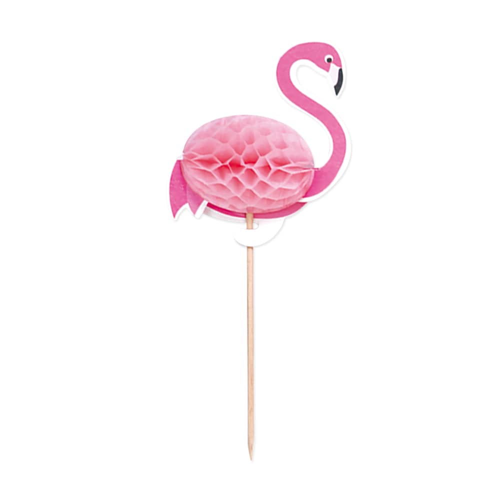 Muffinsdecoraties Flamingo's 10 stuks