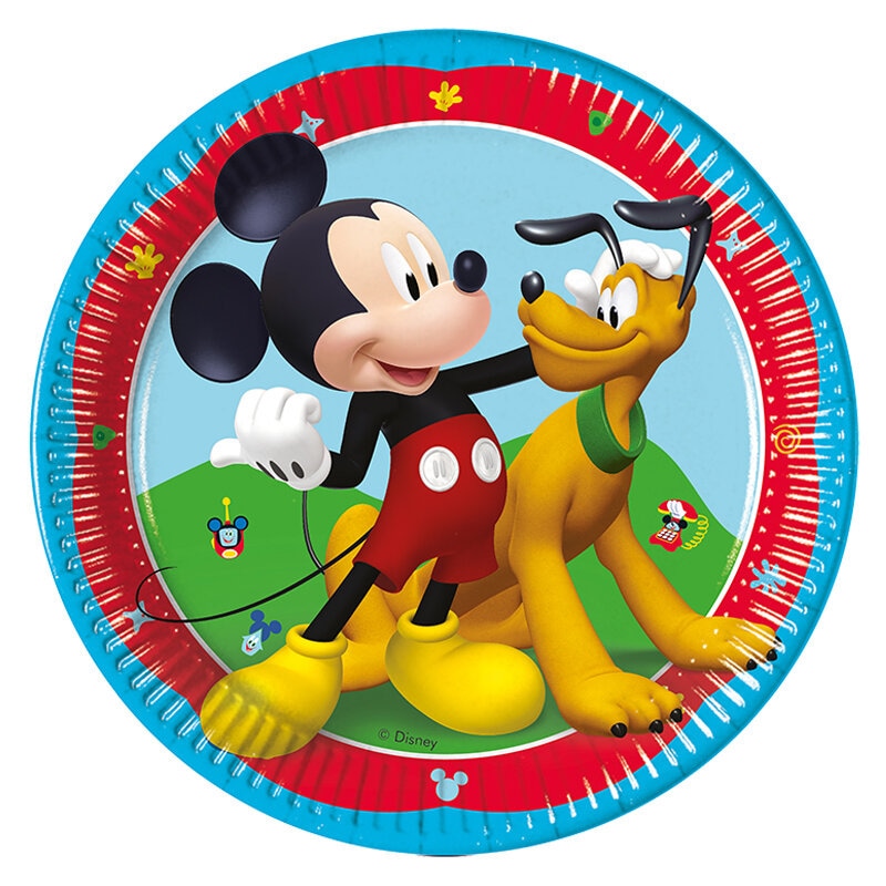Mickey Mouse - Bordjes, 20 cm 8 stuks