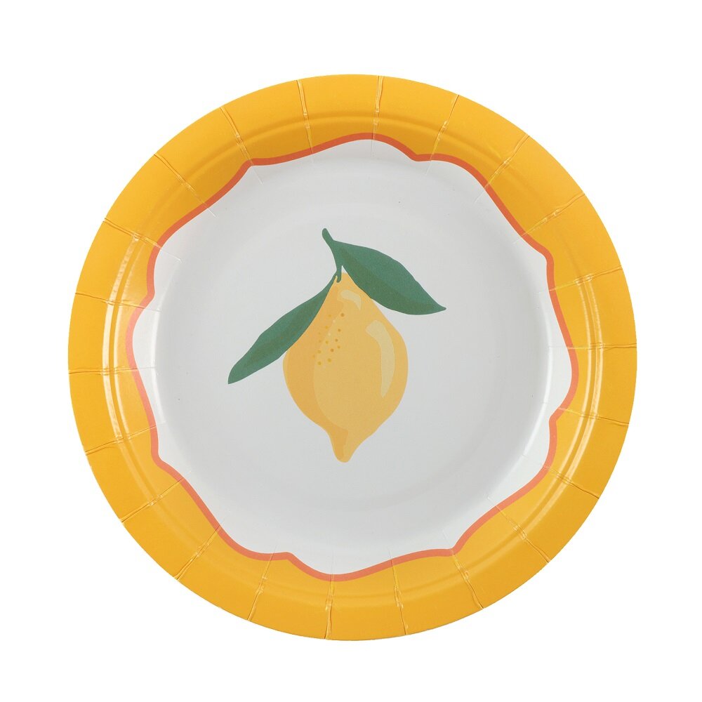 Bordjes met Citroenafbeelding 6 stuks