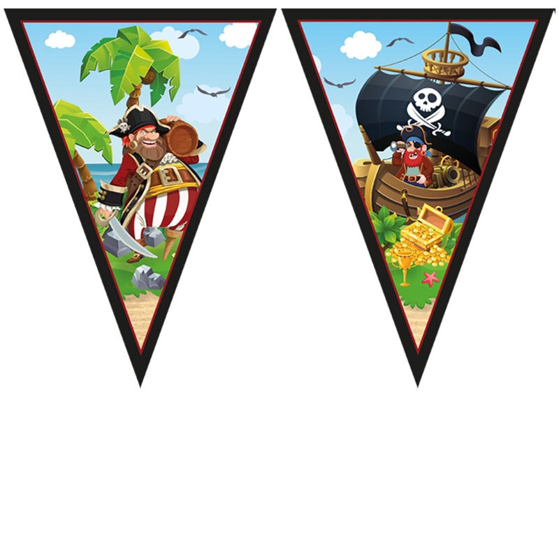 Pirates Island - Vlaggenlijn 230 cm