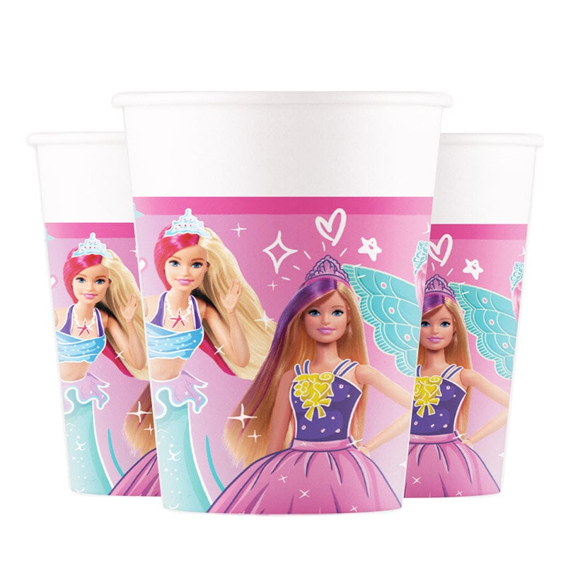 Barbie - Bekers 8 stuks