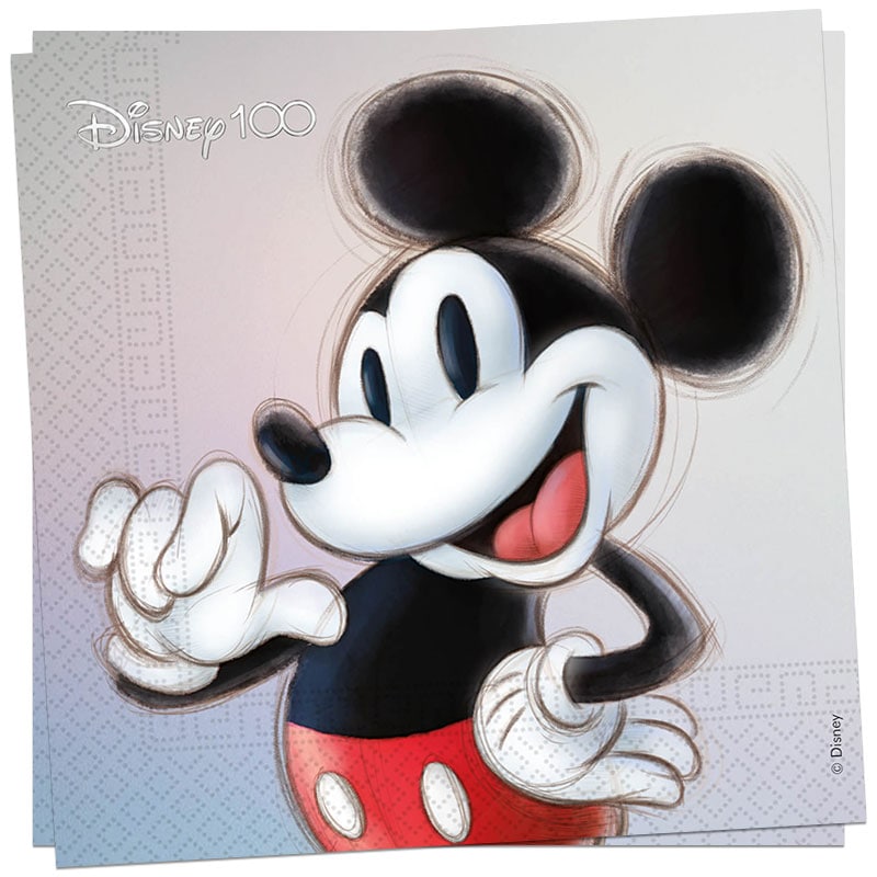 Disney 100 Jubileum - Servetten Mickey 20 stuks