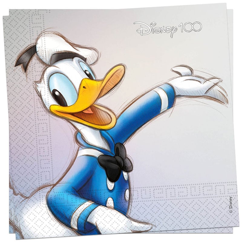 Disney 100 Jubileum - Servetten Donald 20 stuks