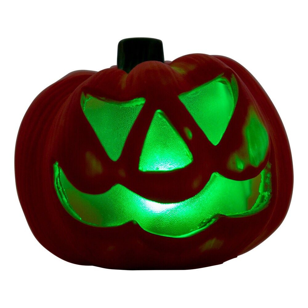Lichtgevende Halloweenpompoen met van kleur veranderend licht
