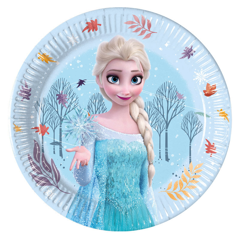 Disney Frozen - Bordjes 20 cm, 8 stuks