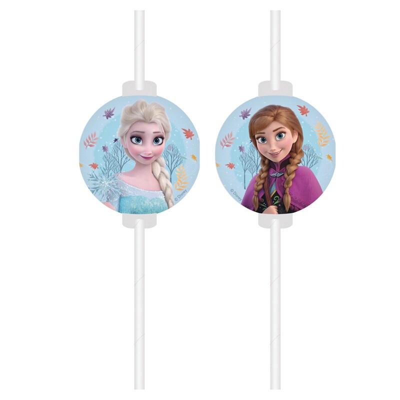 Disney Frozen - Papieren rietjes 4 stuks