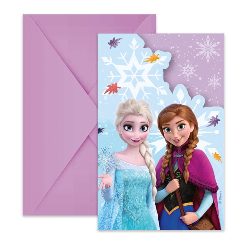 Disney Frozen - Uitnodigingskaartjes 6 stuks