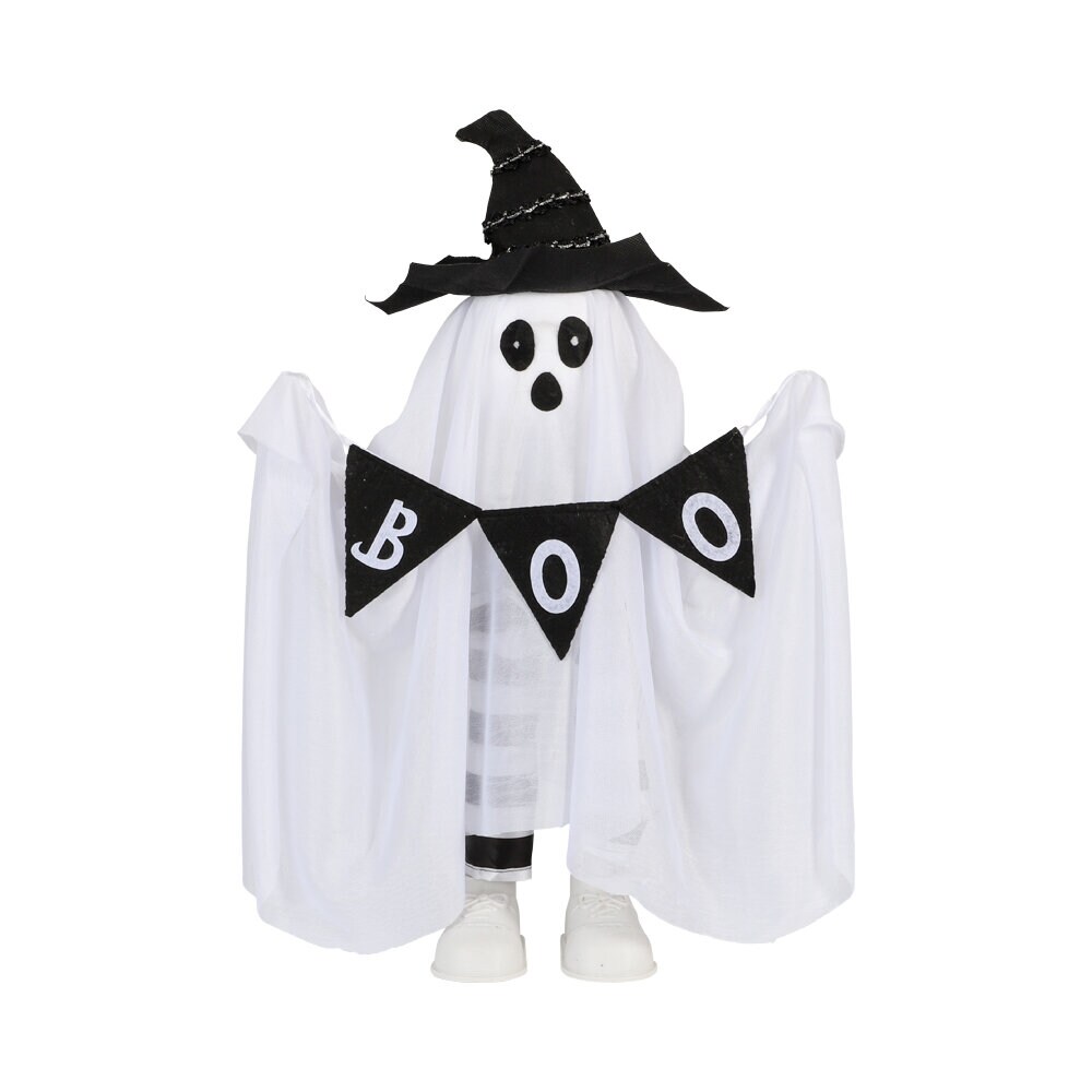 Staand en lichtgevend Spook BOO 55 cm