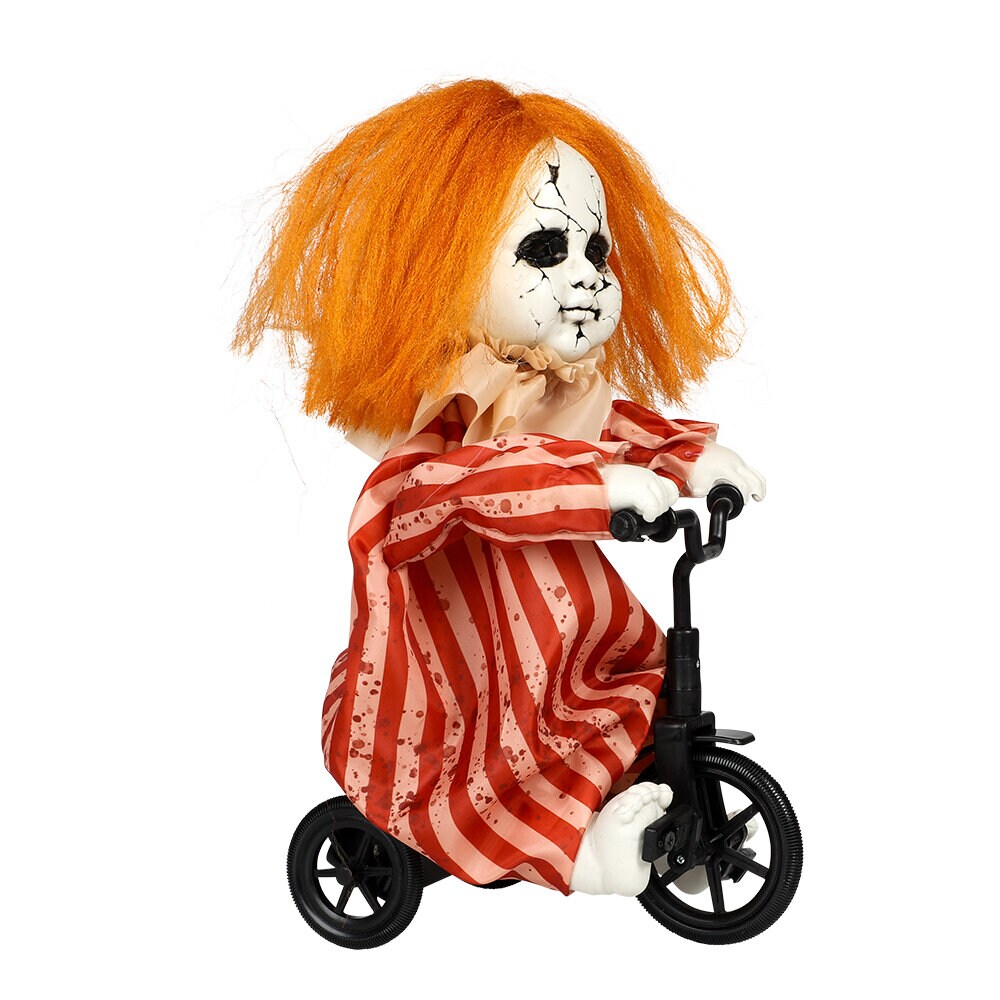 Halloween decoratie Geanimeerd Fietsend meisje