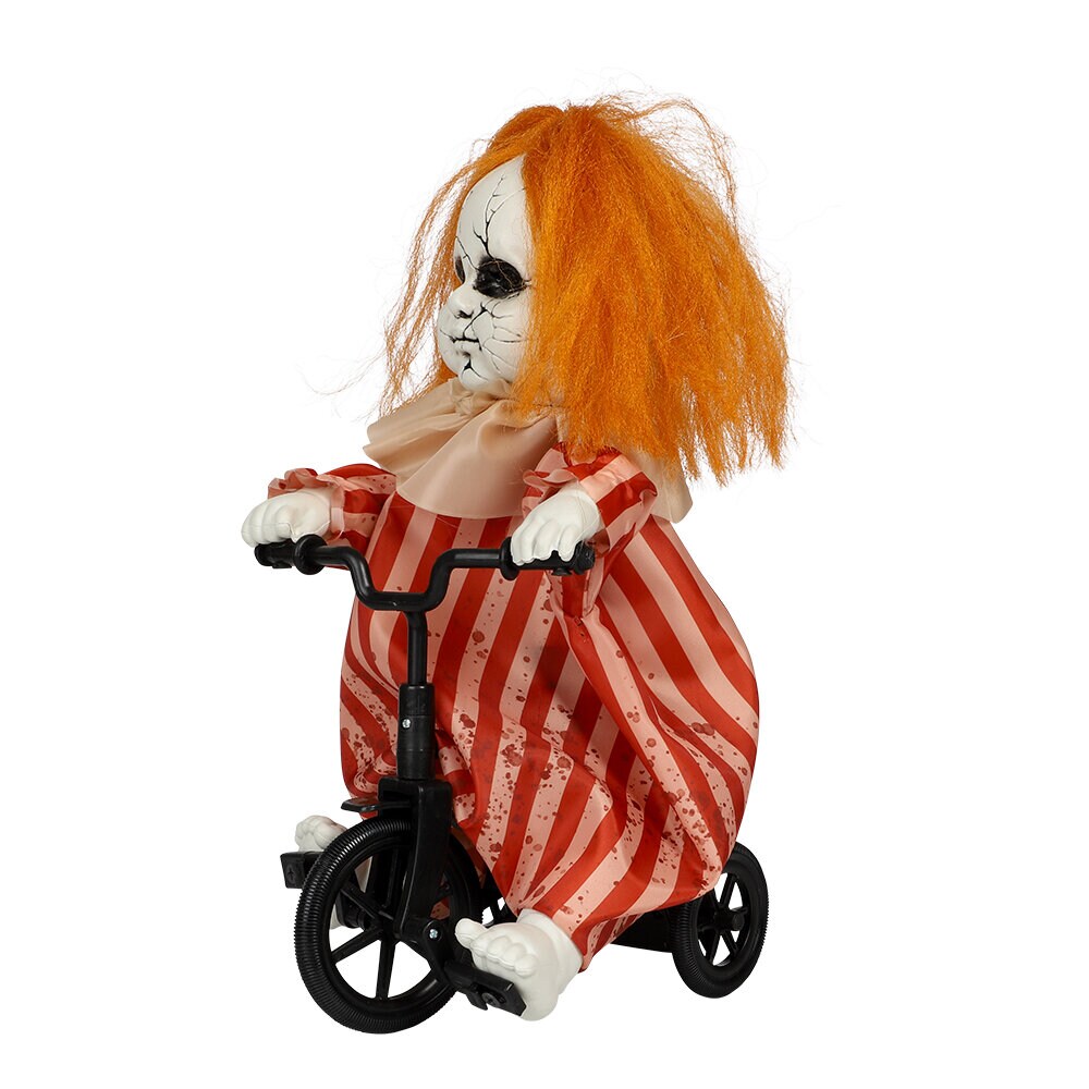 Halloween decoratie Geanimeerd Fietsend meisje