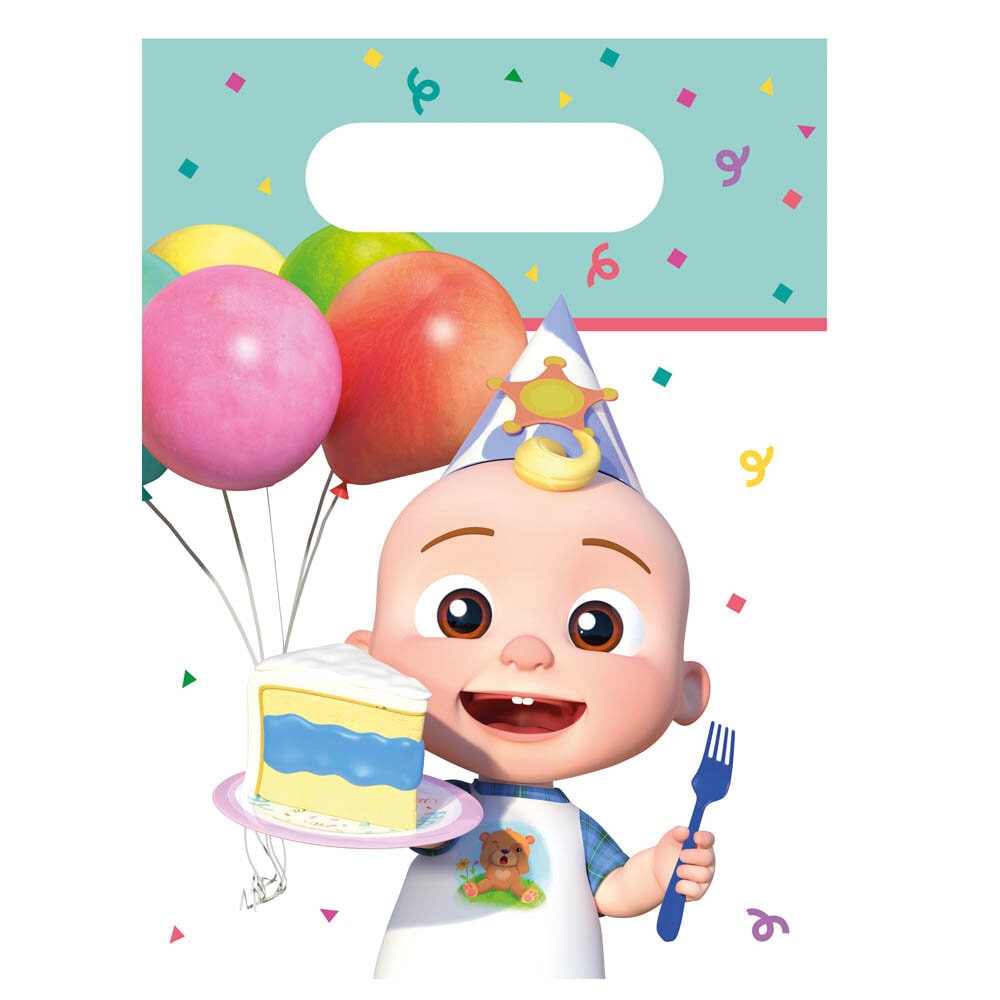 Cocomelon - Uitdeelzakjes van papier 4 stuks