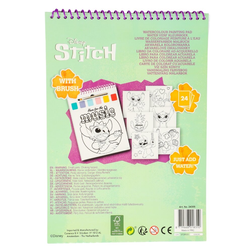 Stitch Kleurboek met waterverf