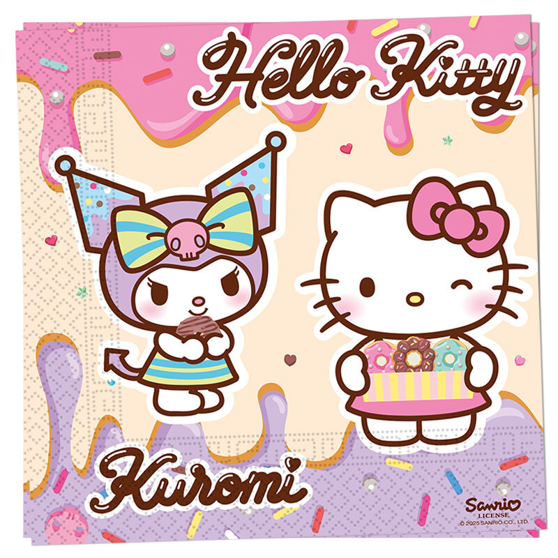 Hello Kitty & Kuromi - Servetten 20 stuks