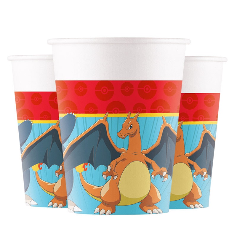 Pokémon - Papieren bekers 8 stuks