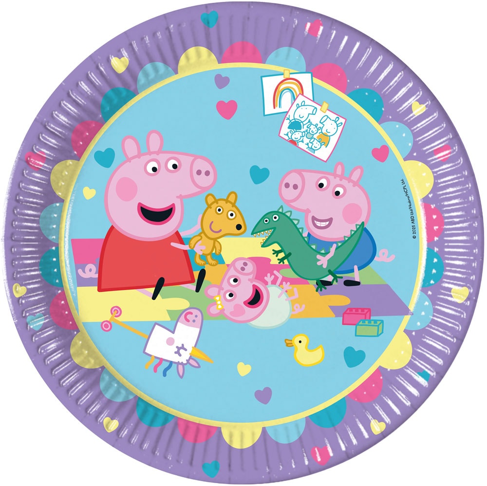 Peppa Pig Borden 8 stuks