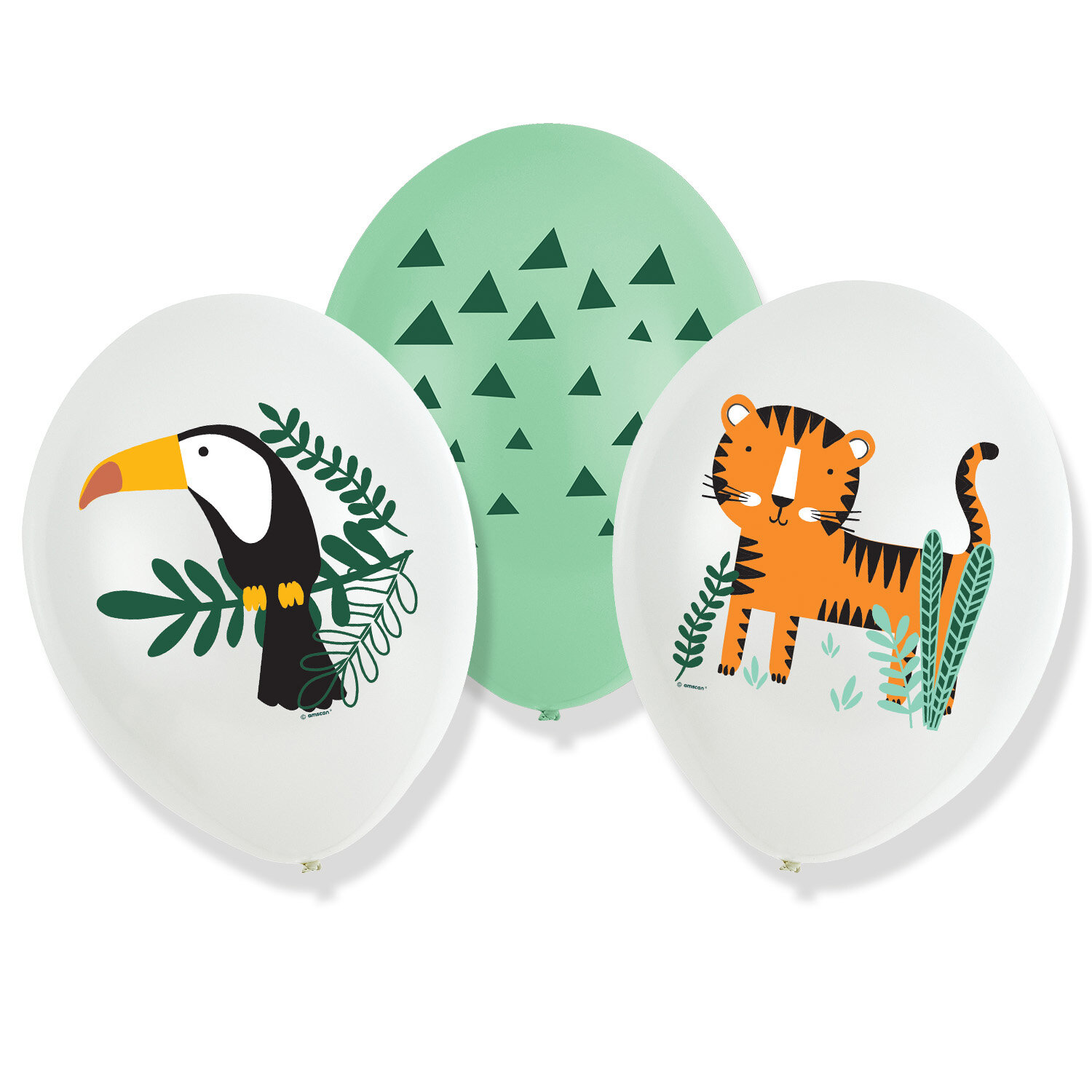 Safaridieren - Ballonnen 6 stuks