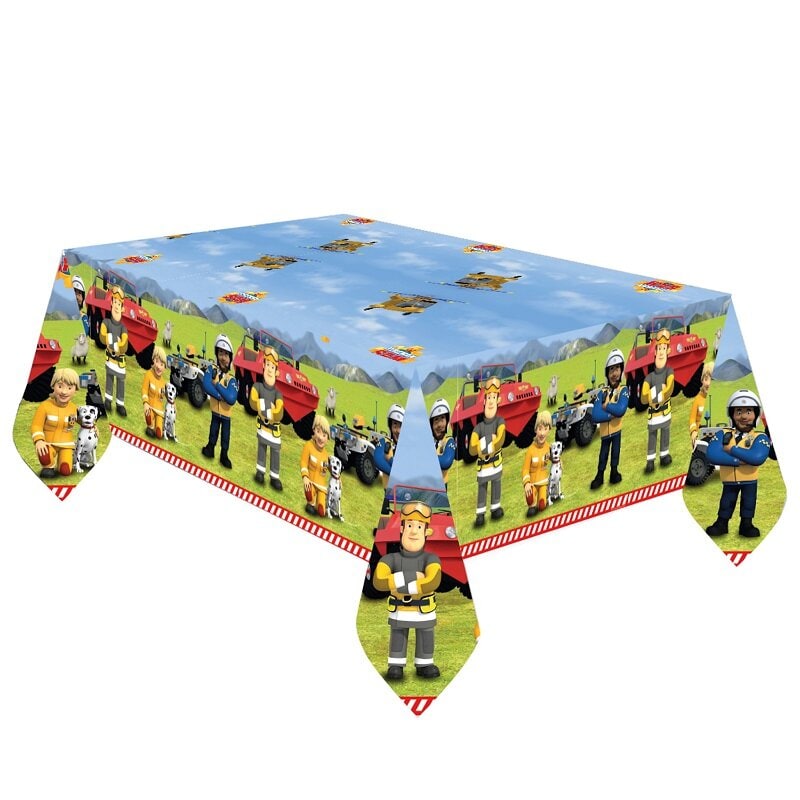 Brandweerman Sam - Papieren tafelkleed 120 x 180 cm