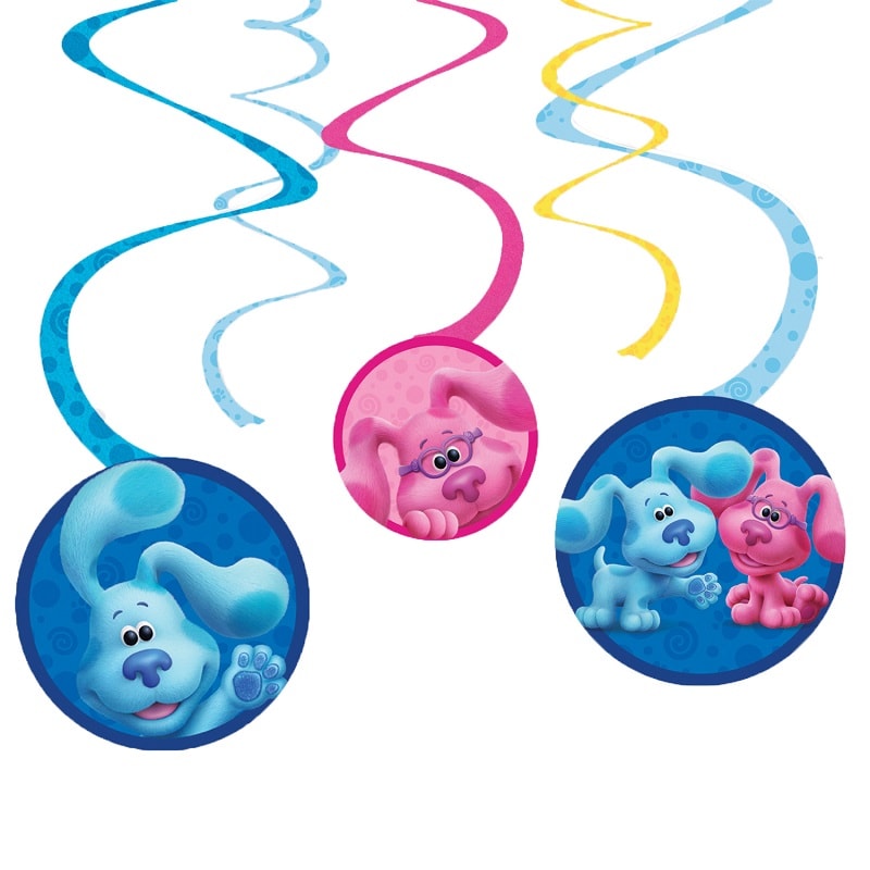 Blues Clues - Hangdecoratie Whirls 6 stuks