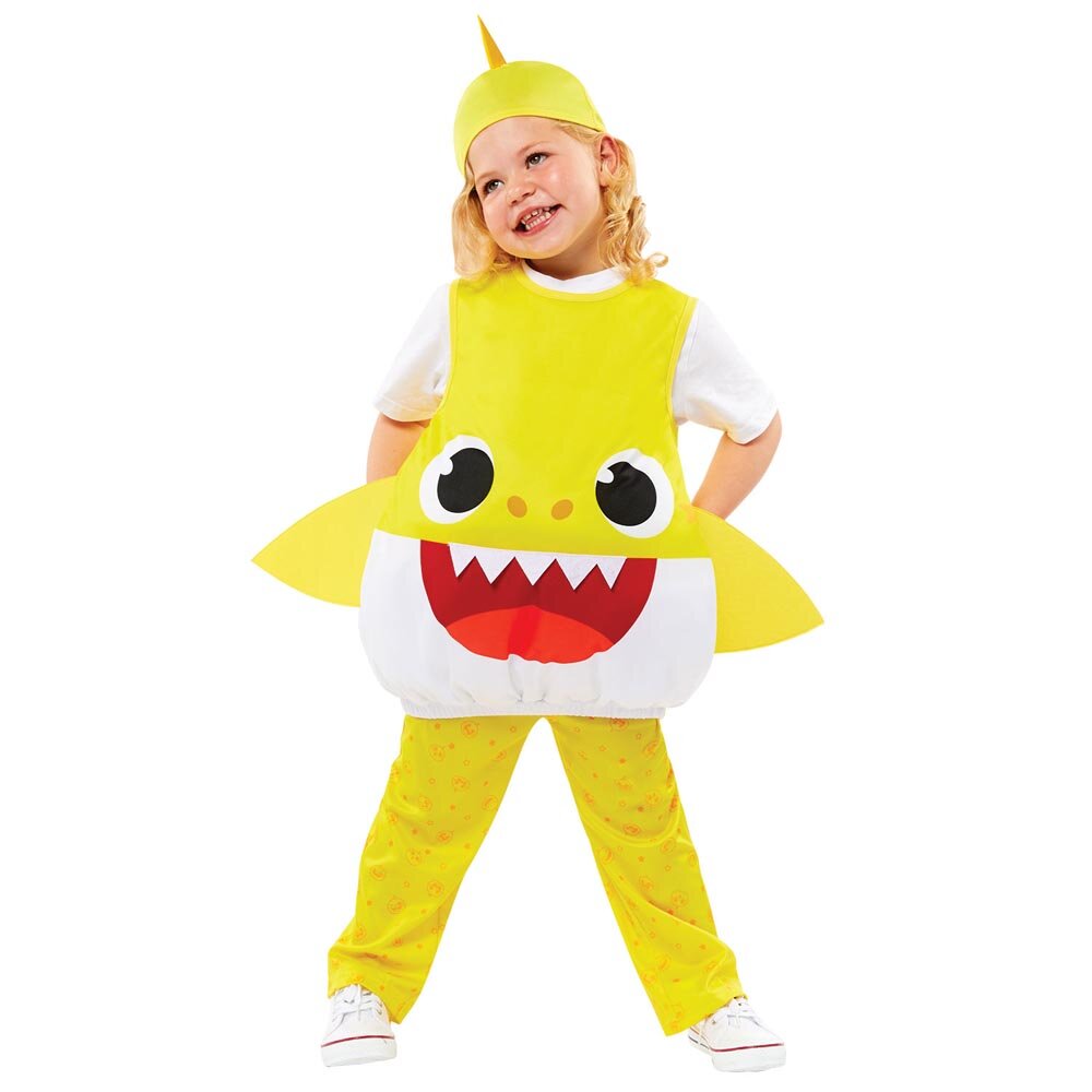 Baby Shark Geel Kostuum Kinderen 3-4 jaar