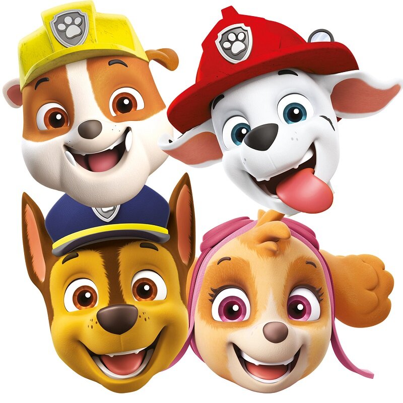 Paw Patrol - Maskers 8 stuks