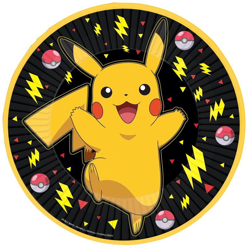 Pokémon Pikachu - Bordjes 8 stuks