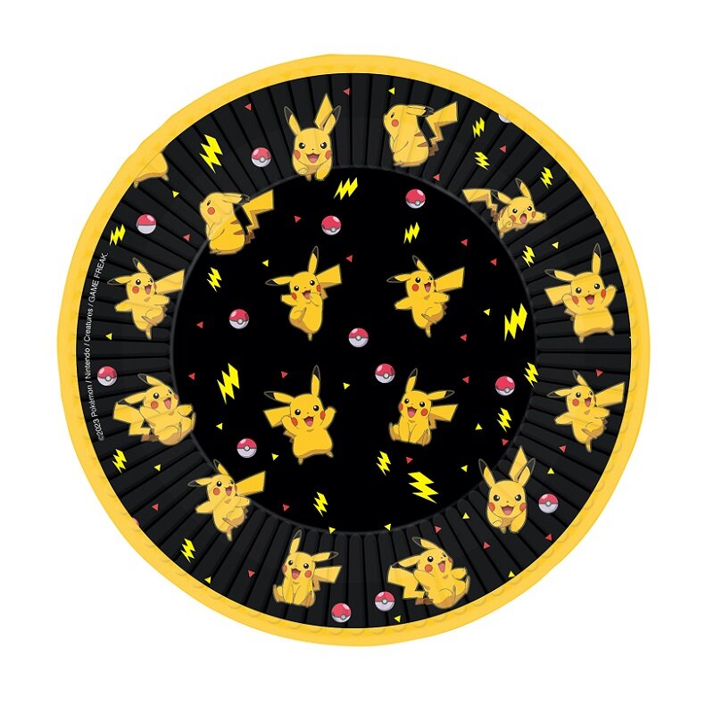 Pokémon Pikachu - Bordjes 18 cm, 8 stuks