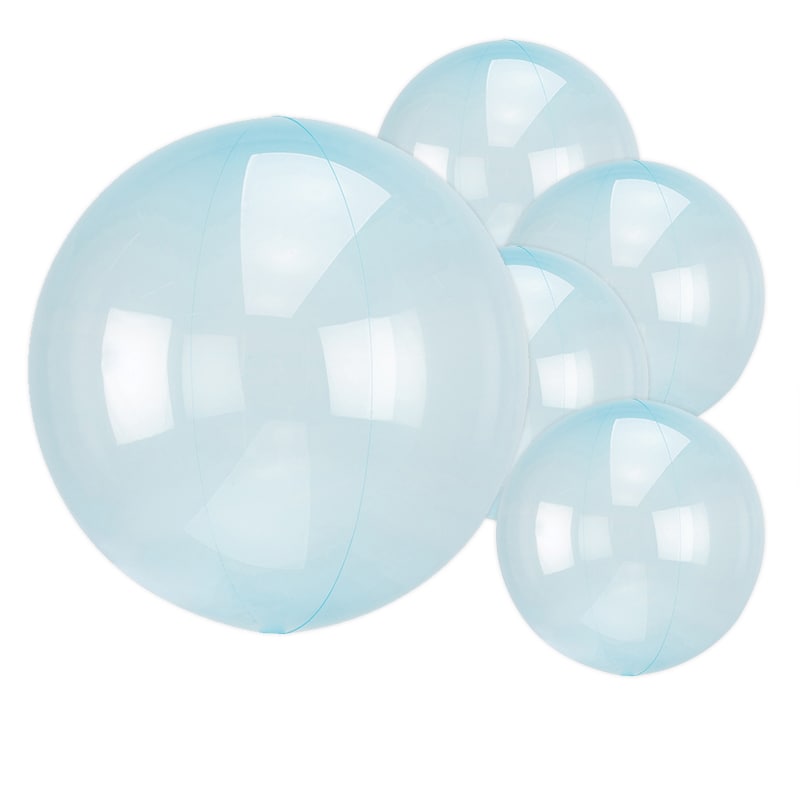 1 x Clearz Crystal Lichtblauwe Ballon