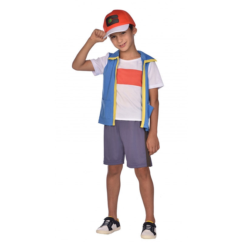 Pokémon Ash Kostuum Kinderen 4-10 jaar