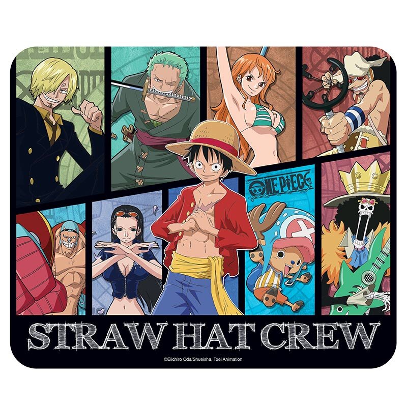 One Piece - Muismat Straw Hat Crew 19 x 23 cm
